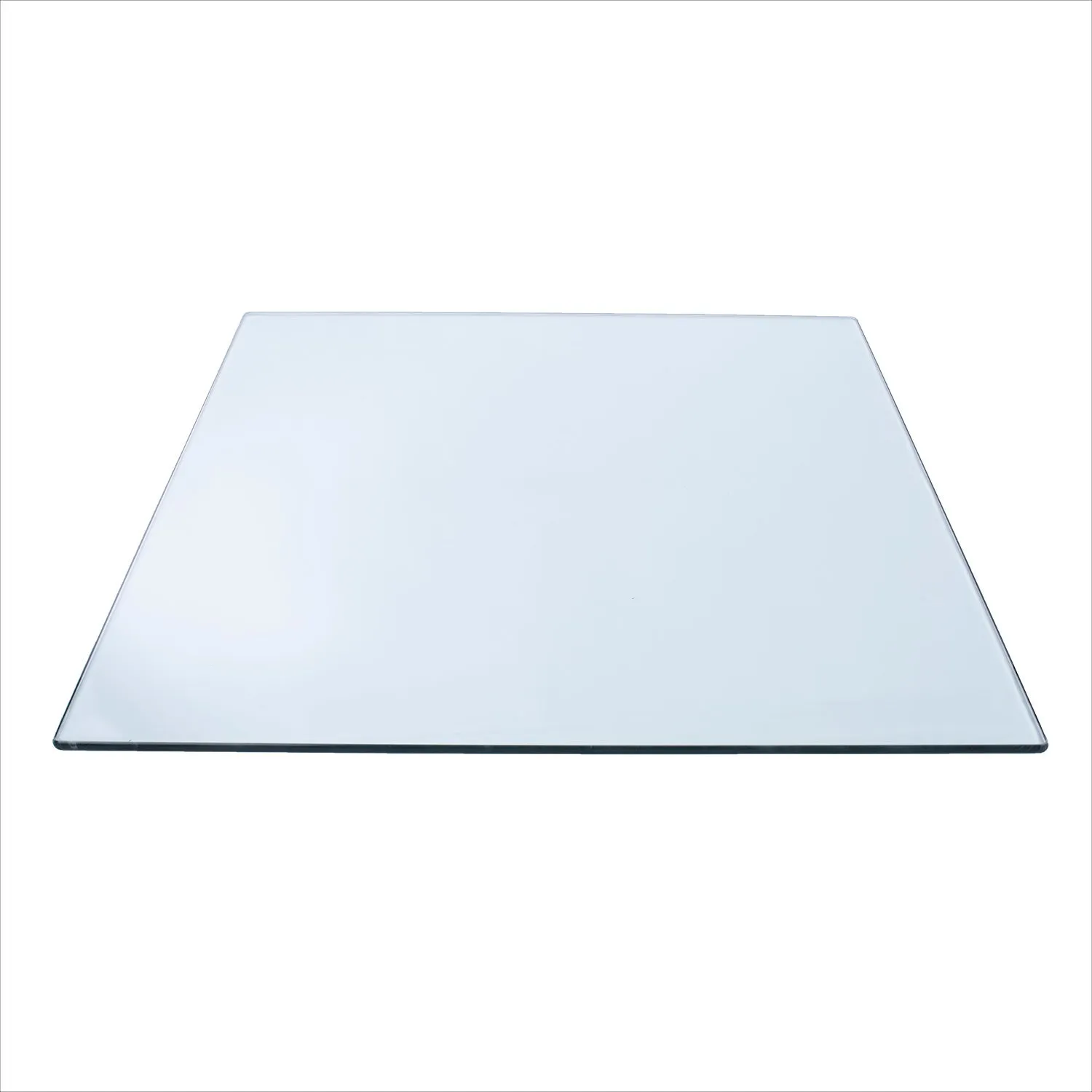 18" Square Clear Glass Table Tops