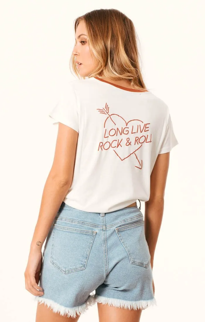 Afends Womens Long Live - Graphic Tee