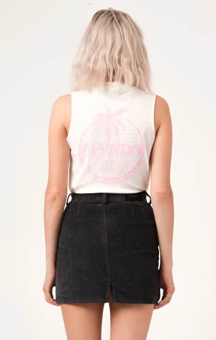 Afends Womens Pink Palms - Bandcut Tee