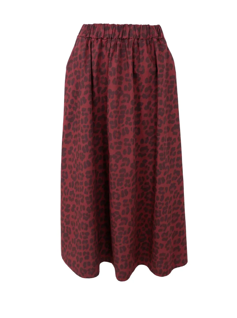 Black Colour BCabbie Skirt Vine Leopard