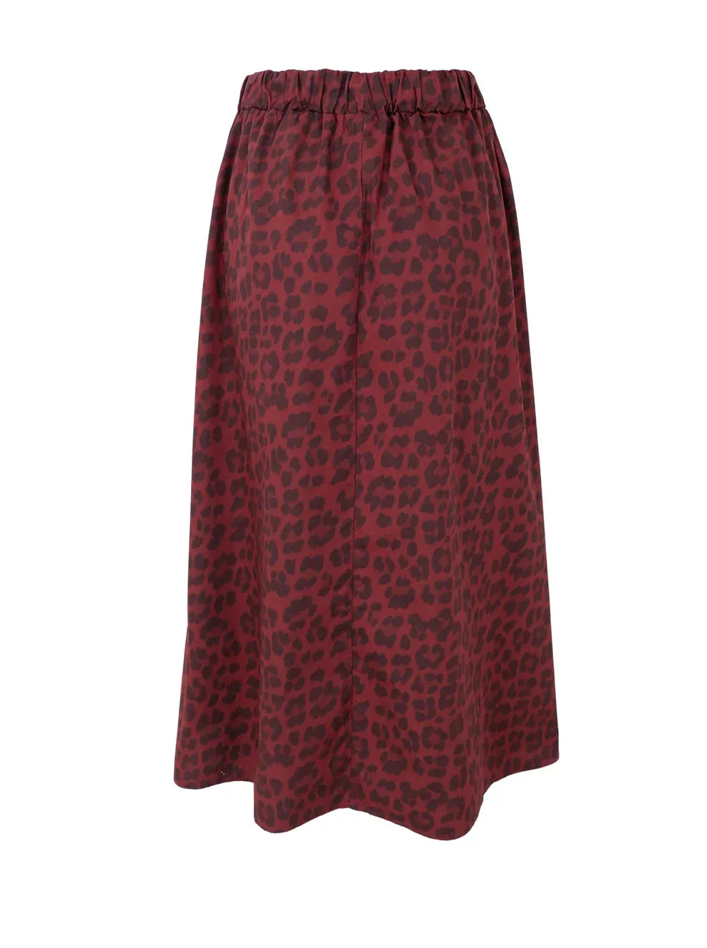 Black Colour BCabbie Skirt Vine Leopard