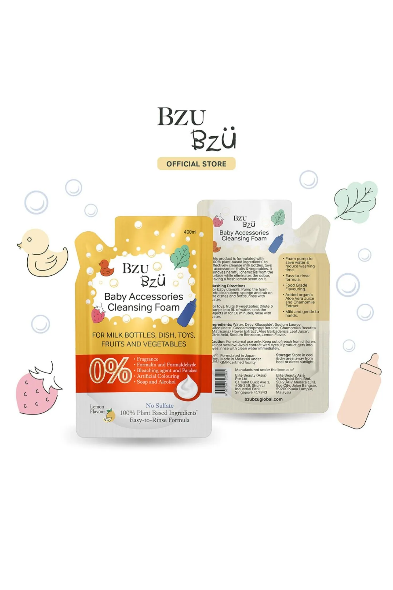 BZU BZU Accessories Cleansing Foam Refill 400ml