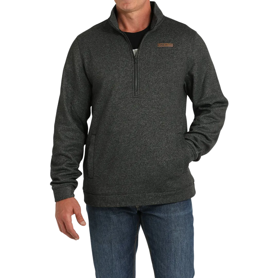 Cinch Men's Match Boy's Zip Black Pullover Jacket