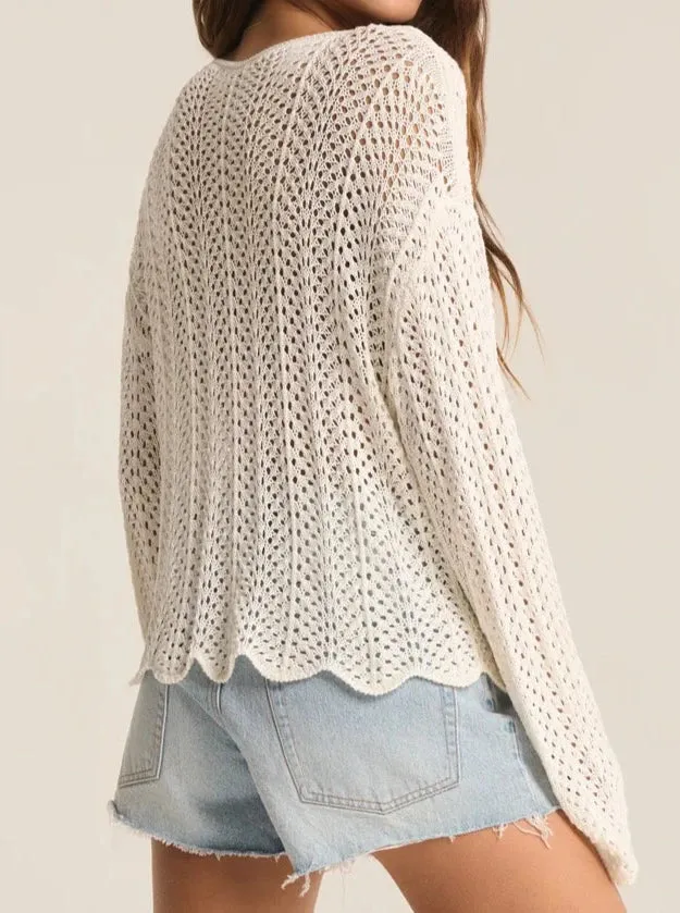 Donovan Crochet Top - Sandstone