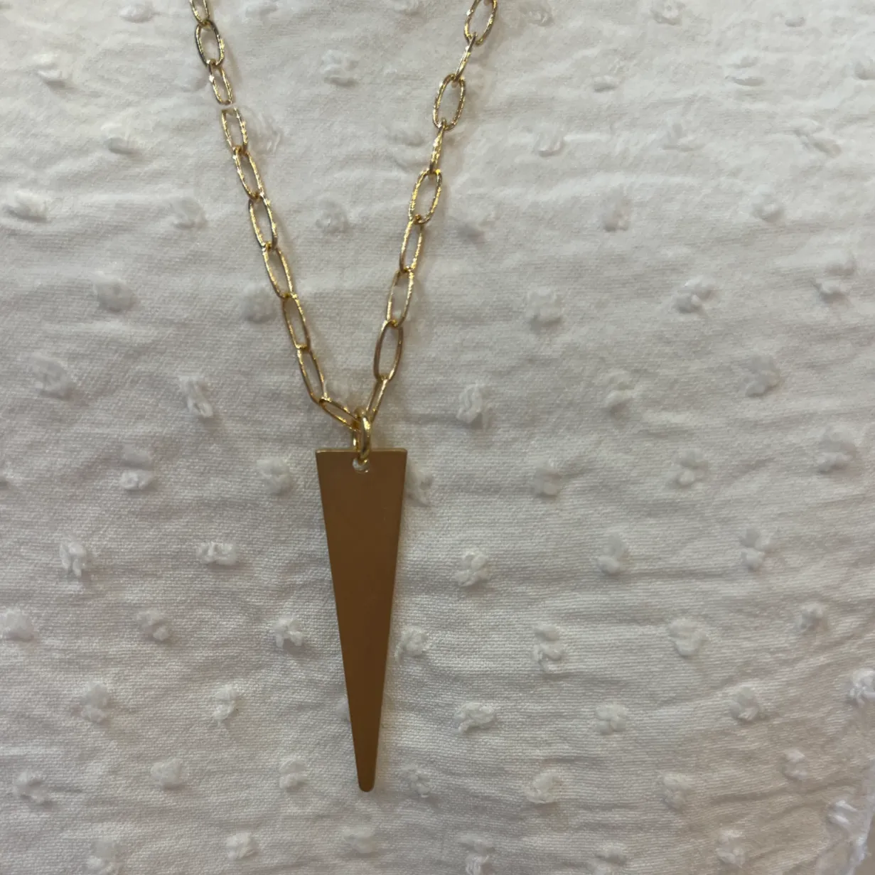 Double Arrow Layered Gold Necklace