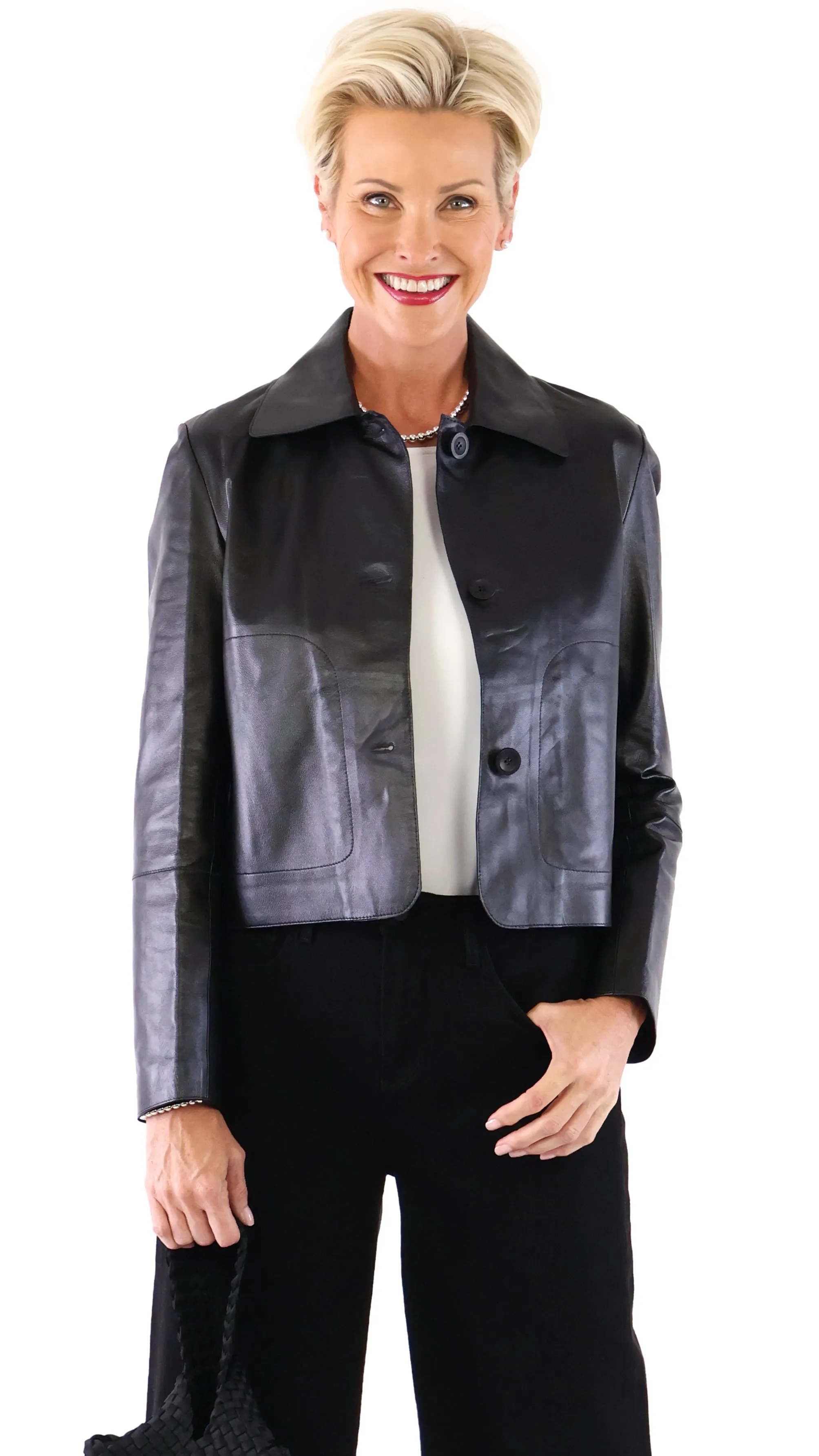 Emy Leather Jacket - Black