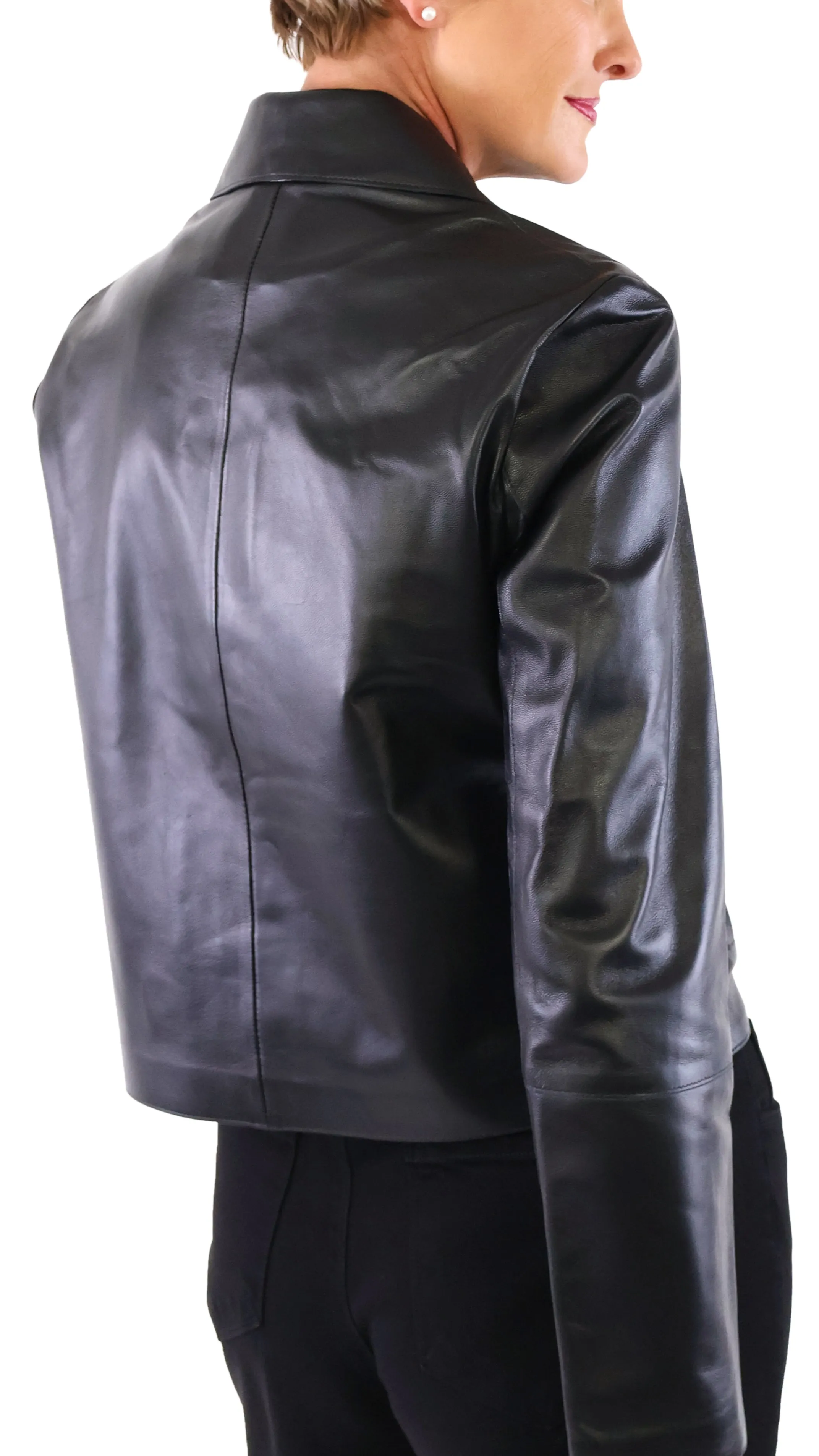 Emy Leather Jacket - Black