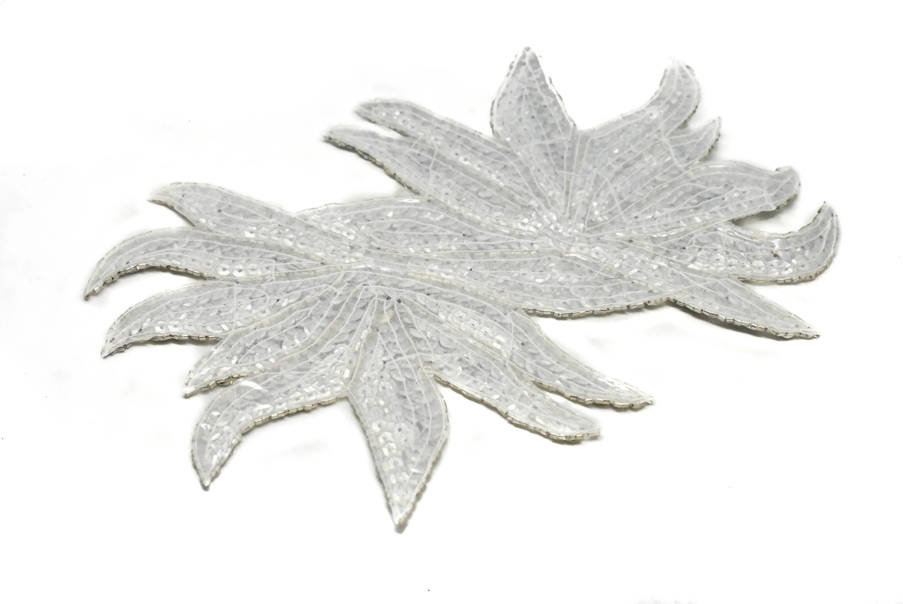 Floral Sequins Applique (Available in Gold or Silver)