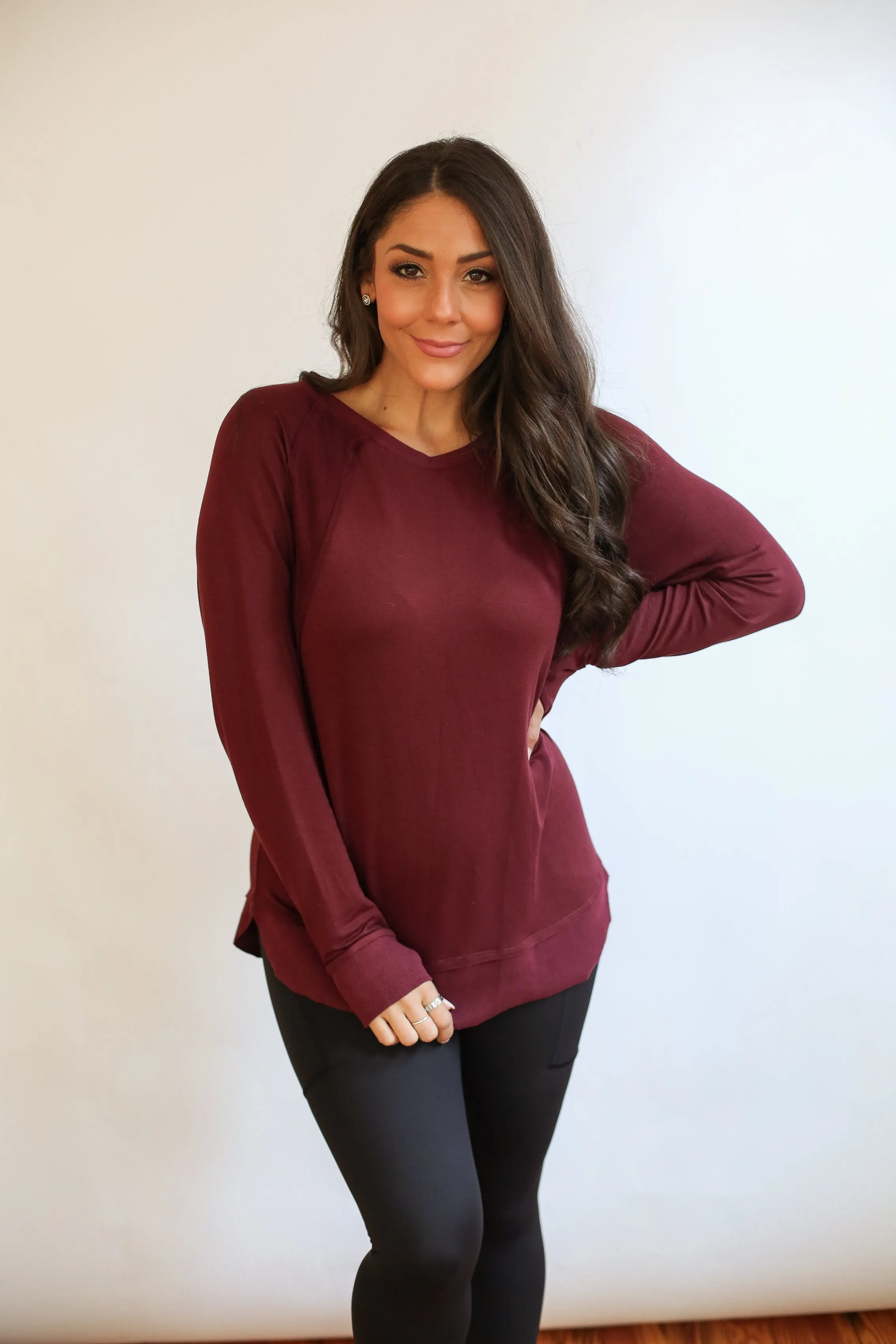 Free Flowing Long Sleeve Nursing Top