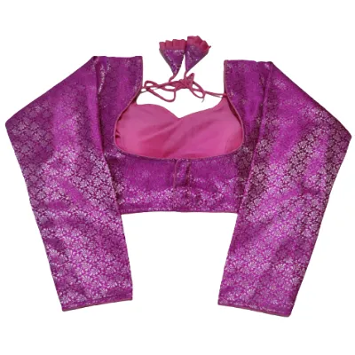 Full Sleeves Readymade Saree Blouse Brocade