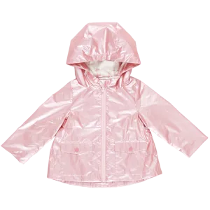 Girls Jackets | Rain Coat: Rafa- Pink Metallic | Pink Chicken