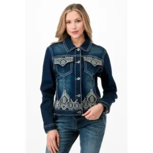 Grace Women's in LA Denim Dark Blue Jacket