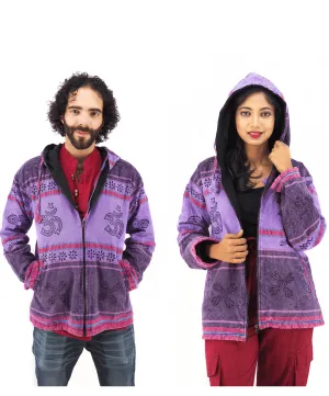 Handmade Casual Boho Cotton Unisex Men's Jackets Hoodies Size S and 4XL