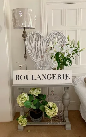 Large Distressed Standing Boulangerie Sign