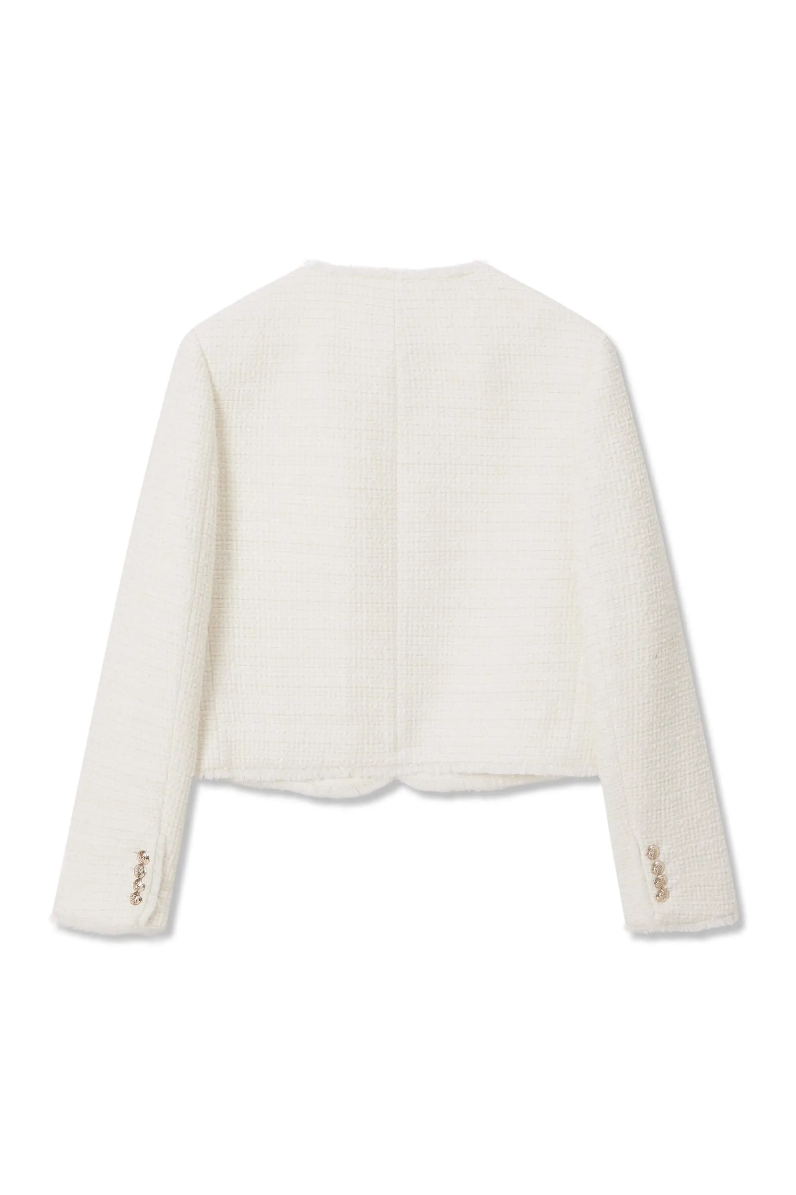 LILY Elegant White French-Style Jacket