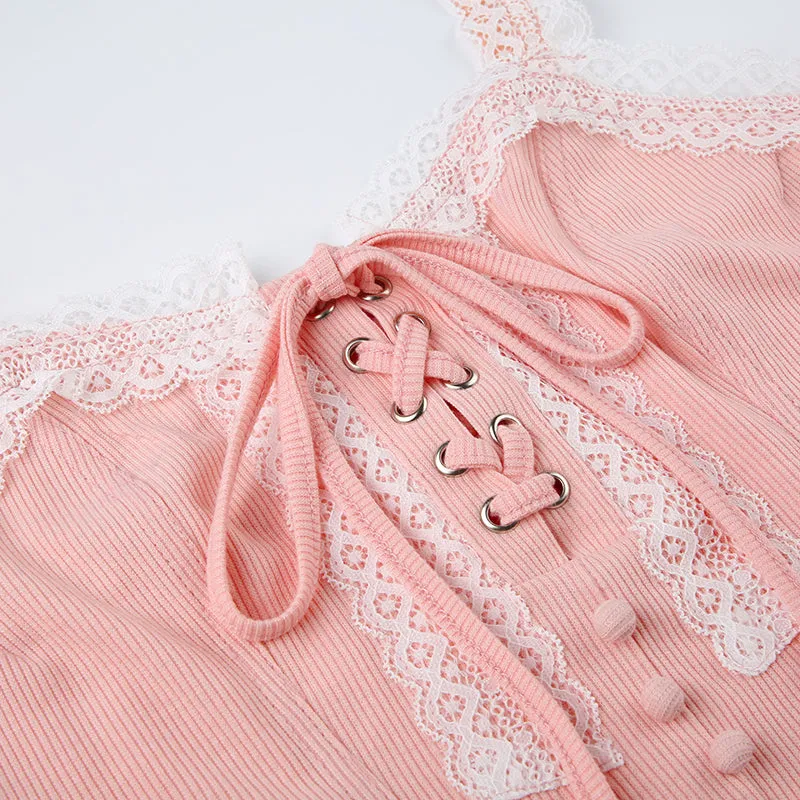 Lily Lace Detailed Crop Top