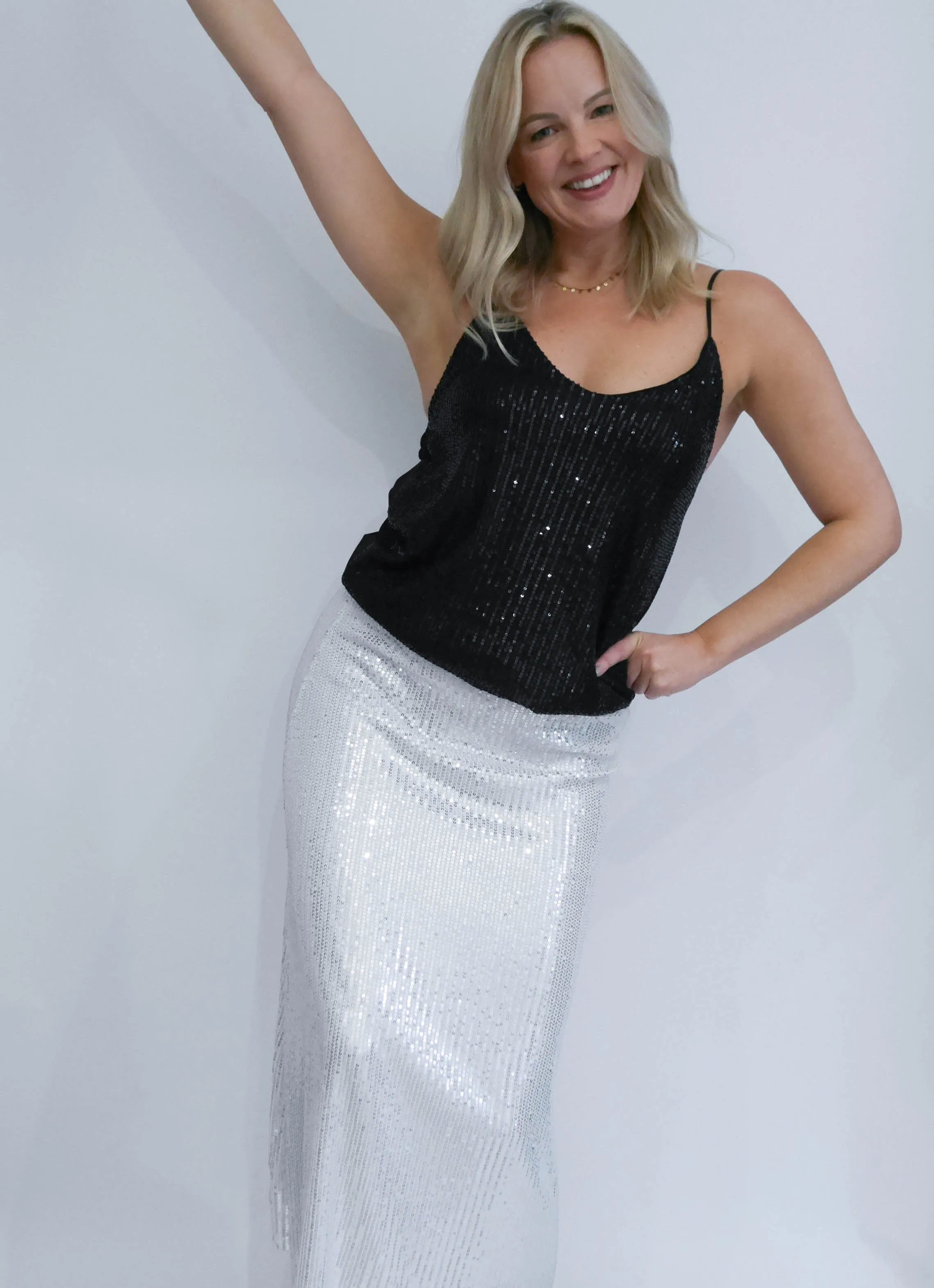 Lucia Skirt Silver