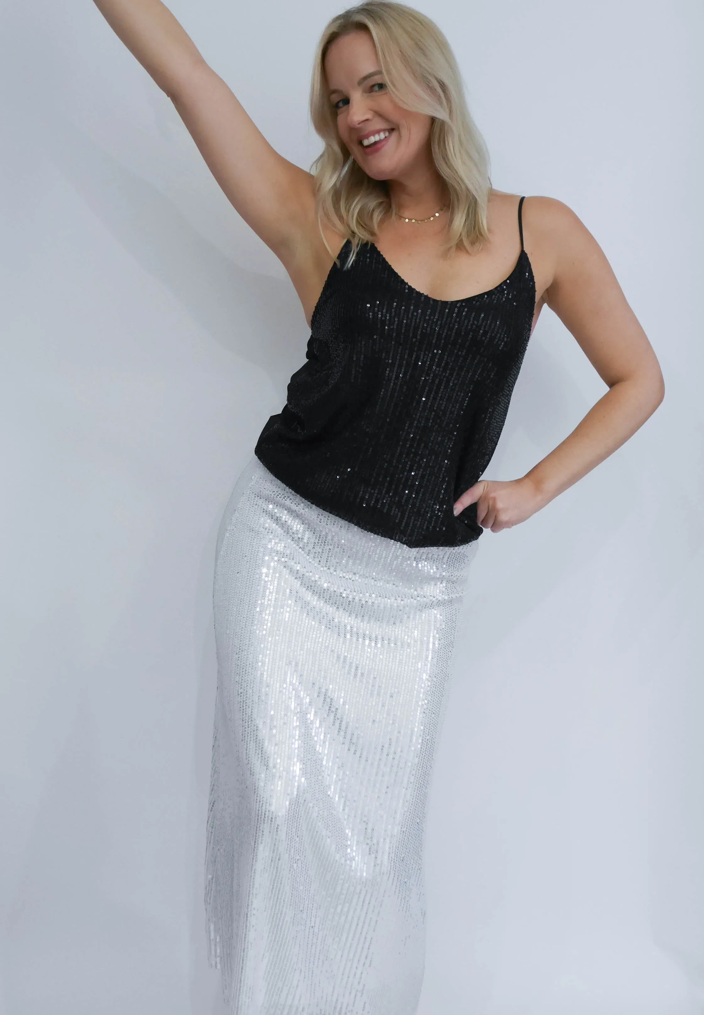 Lucia Skirt Silver