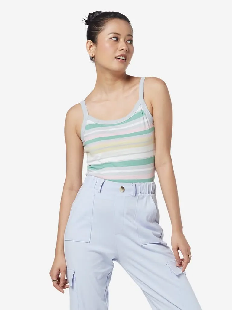 Nuon Multicolour Striped Tank Top