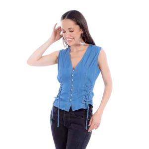 Scully Leather Women's Blue Vest