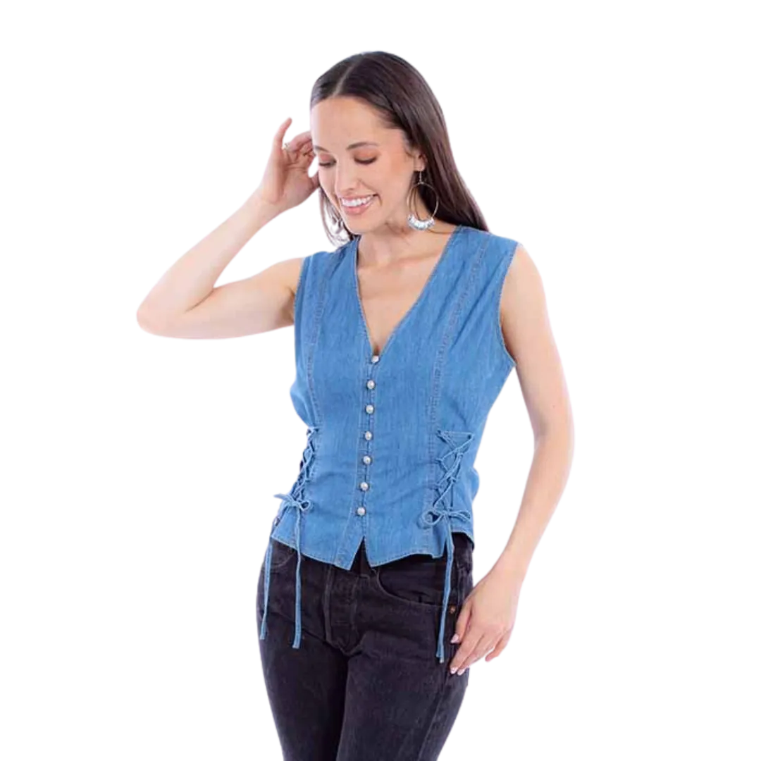 Scully Leather Women's Blue Vest