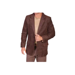 Scully Leathers Men's Brown Suede Sport Coat Frontier Blazer Suit