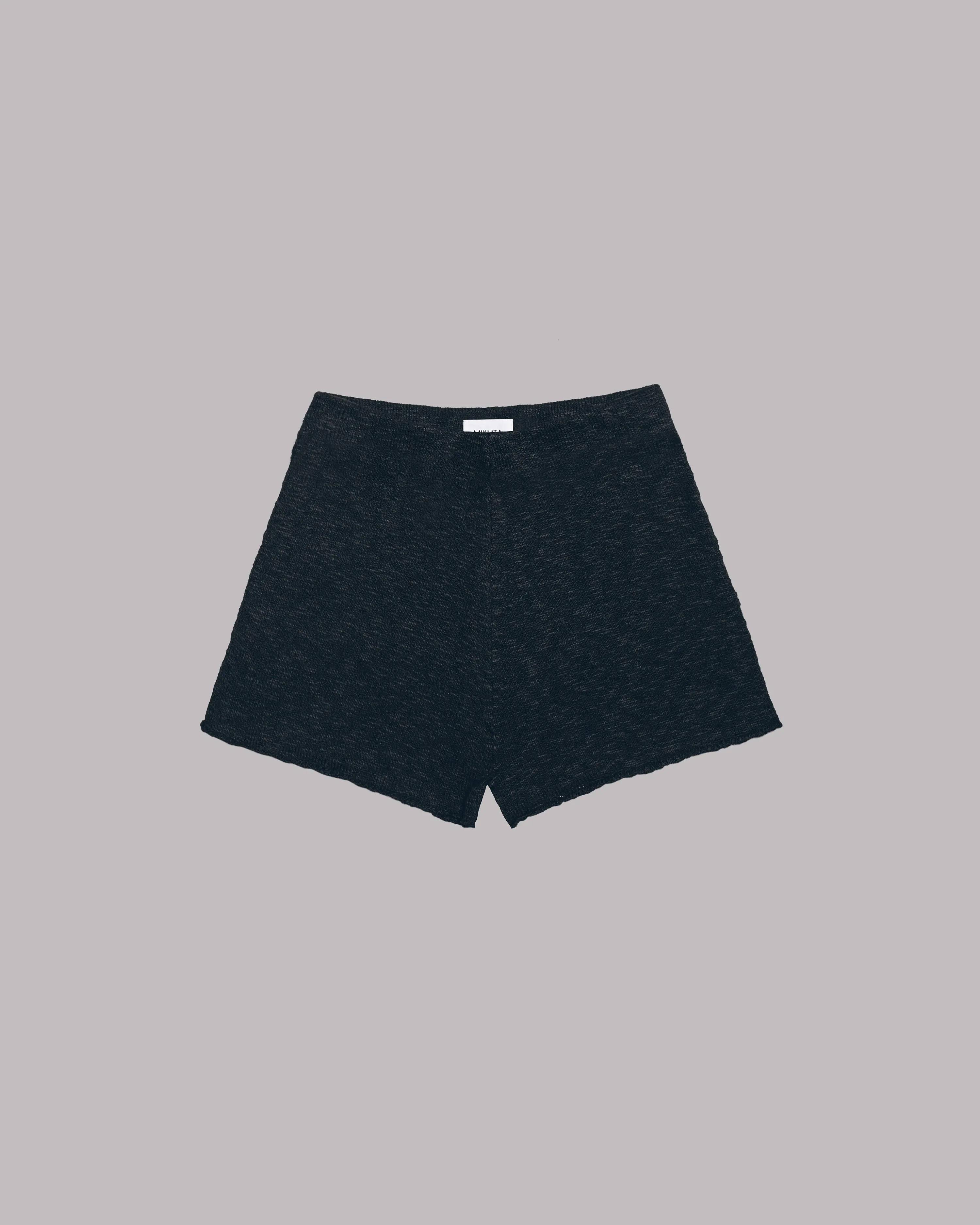 The Black Thin Knit Shorts