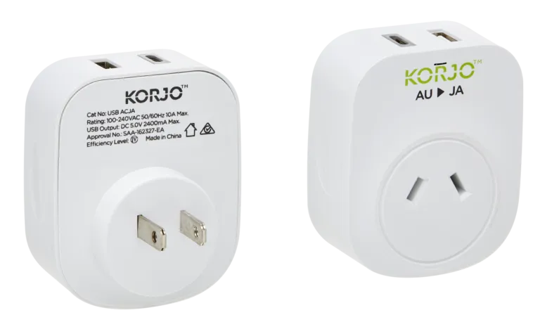 USB A C & Power Adaptor for Japan (USB ACJA)